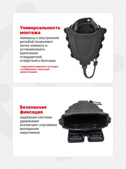 Подсумок для наручников Tactical Warrior, Черный