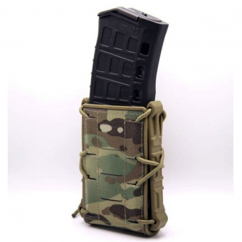 Комплект Подсумок под магазин АК + Подсумок под пистолетный магазин с креплением MOLLE Tactical Warrior, Мультикам