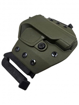 Комплект Кобура / Подсумок под 2 магазина для ПМ Tactical Warrior, Олива / Пятка ПМ +2 для штатной рукоятки - 2шт, Легальный Арсенал