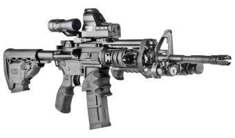 AGR-43 b Fab Defense Рукоятка пистолетная прорезиненная AR-10/AR-15, Black
