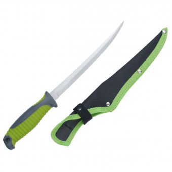 Нож филейный HL Fillet Green+Grey, клинок 20,2см (VT270-C)