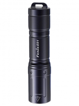 Фонарь Fenix E01 V2.0 100 люмен, Черный