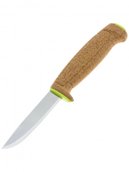Нож Morakniv Floating Knife (S) Lime, нержавеющая сталь, рукоять пробка (13686)