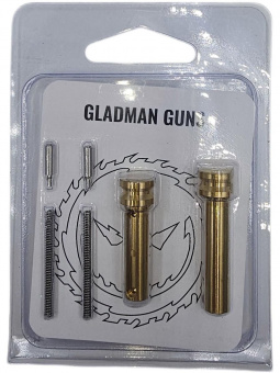 GLADMAN GUNS Набор увеличенных пинов для AR15 (+2 takedown, +2 пружины), титан, Золотой