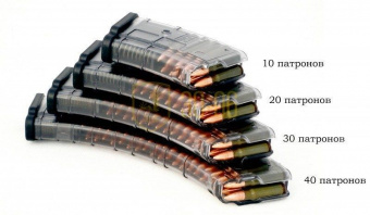 Магазин PUFGUN для ВПО-136 на 20 патронов 7,62х39, Прозрачный (SGA762 40-20/Tr)