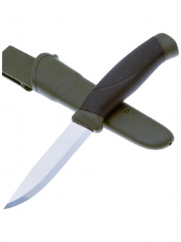 Нож Morakniv Companion MG (S), нержавеющая сталь, цвет хаки (11827)