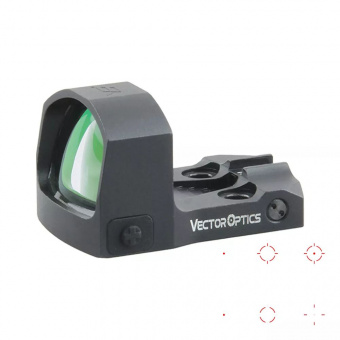 Комплект Прицел коллиматорный Vector Optics Frenzy-S 1x17x24 MOS MULTI RETICLE + Площадка на пистолет ПЛК/Glock/Тень-37 (Платформа MAG), Легальный Арсенал