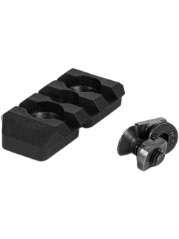 Планка Picatinny M-LOK на 3 слота (полиамид), Black (черный), ARMACON