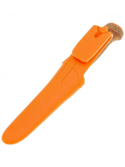 Нож Morakniv Floating Serrated Knife, нержавеющая сталь, рукоять пробка, оранжевый (13131)