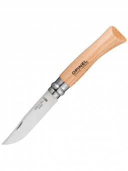 Нож Opinel Tradition №07 клинок 8см, нержавеющая сталь, рукоять бук (000693)