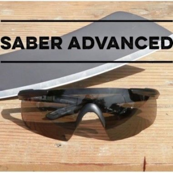 Очки защитные Wiley X Saber Advanced (Frame: Matte Black, Lens: Grey + Rust)