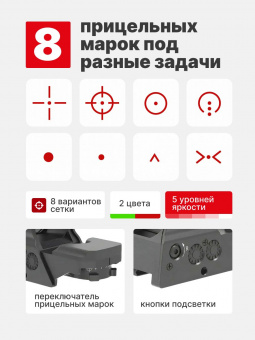 Прицел коллиматорный VictOptics SRD 1x27x39 (RDSL35)