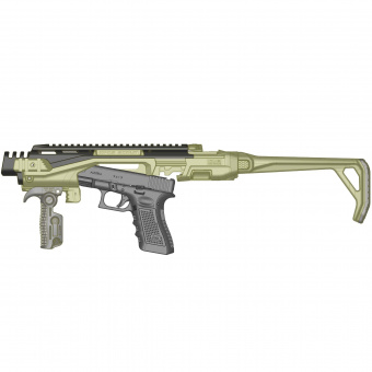 Преобразователь пистолета в карабин Glock 17-19 Fab Defense KPOS scout advanced Green