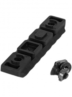 Планка Picatinny M-LOK на 7 слотов (полиамид), Black (черный), ARMACON