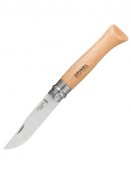 Нож Opinel №09 клинок 9см, нержавеющая сталь, рукоять бук, блистер (001254)