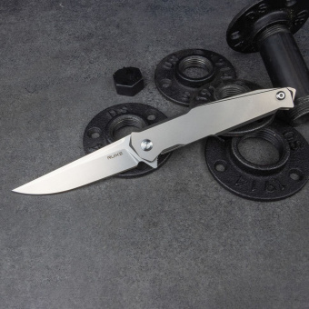 Нож складной Ruike P108-SF, cеребряно-синий