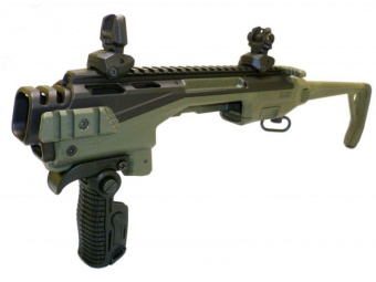 Преобразователь пистолета в карабин Glock 17-19 Fab Defense KPOS scout advanced Green