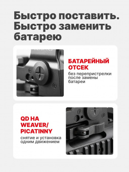 Прицел коллиматорный VictOptics SRD 1x27x39 (RDSL35)