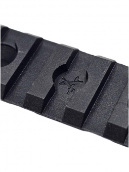 Планка Picatinny M-LOK на 7 слотов (полиамид), Black (черный), ARMACON