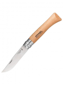 Нож Opinel №10 клинок 10см, нержавеющая сталь, рукоять бук, блистер (001255)