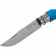 Нож Opinel №07 TREKKING клинок 8см, нержавеющая сталь, кожаный темляк, голубой (002206)