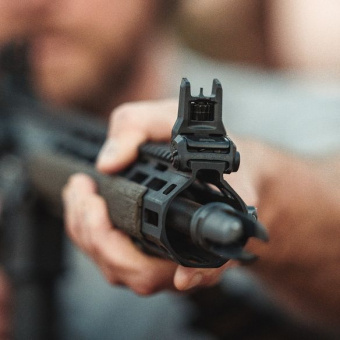 Комплект Мушка складная + Целик складной Magpul MBUS 3 ( MAG1166/MAG1167) на планку Picatinny, Черный