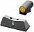 Мушка Целик тритий на глок DXT2 Big Dot Orange- glock 17,19,22-24,26,27,31-36,38,45 зелен целик оранж с зел мушка