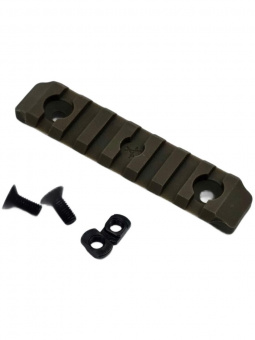 Планка Picatinny M-LOK на 7 слотов (полиамид), FDE (койот), ARMACON