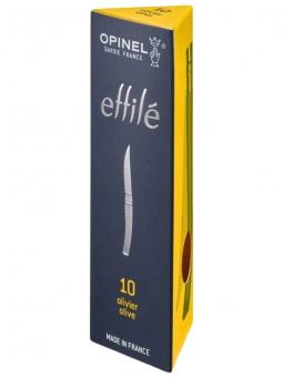 Нож филейный Opinel №10 клинок 10см, нержавеющая сталь, рукоять оливковое дерево (002562)