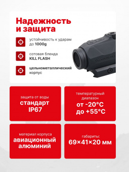 Прицел коллиматорный Vector Optics Maverick-IV 1x20 MINI MIL (SCRD-60)
