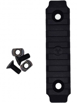 Планка Picatinny M-LOK на 7 слотов (полиамид), Black (черный), ARMACON
