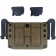 Комплект Подсумок спаренный под 2 магазина ПМ Tactical Warrior, Койот + Крышка-утяжелитель магазина ПМ+2 для штатной рукоятки - 2шт, Легальный Арсенал